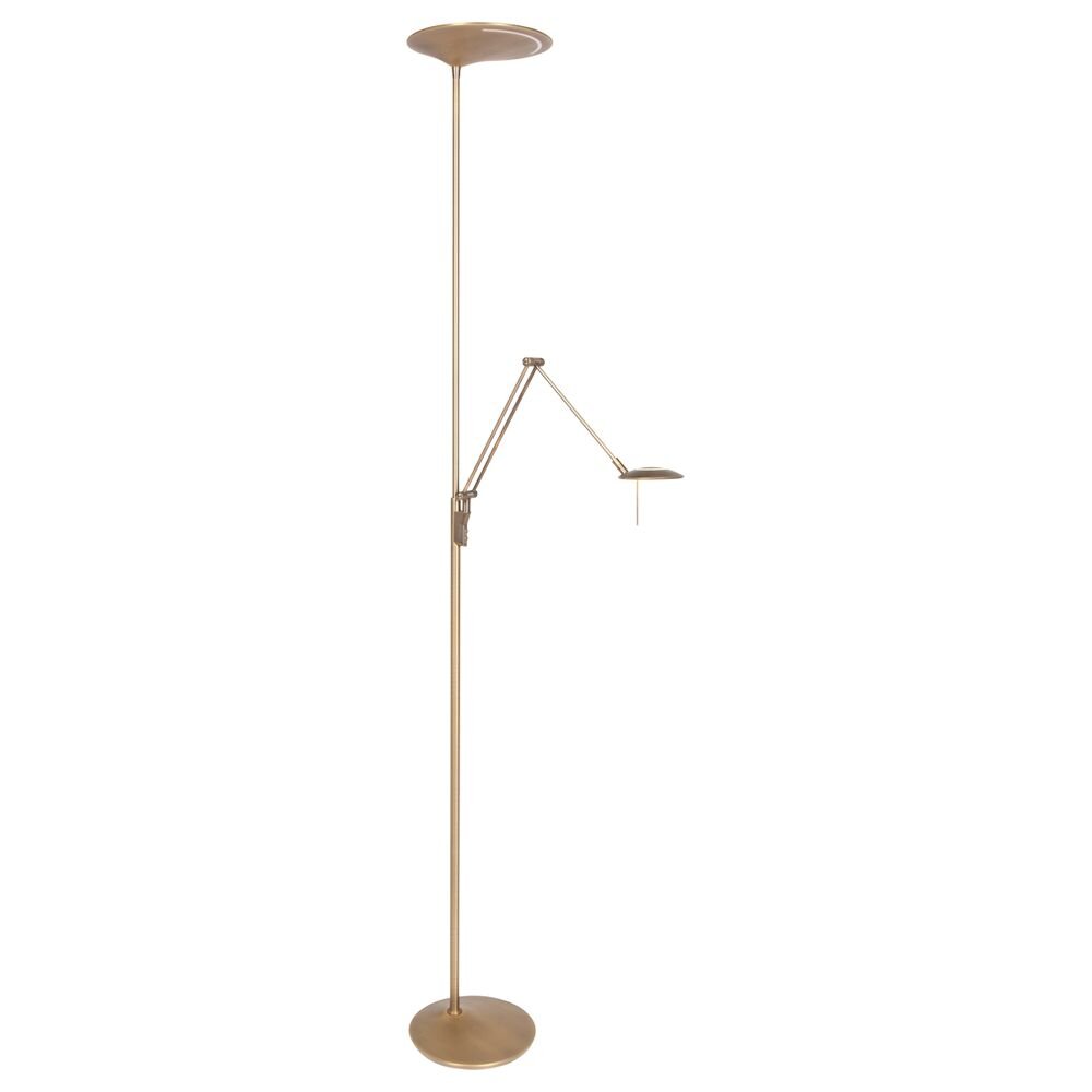 LED Stehleuchte Zodiac in Bronze und Weiß 25W 2200lm mit Lesearm