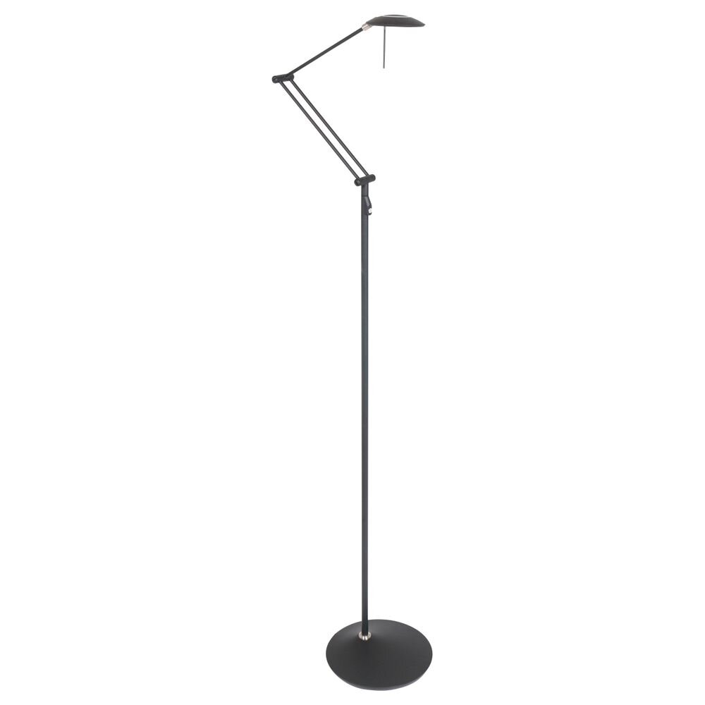 LED Stehleuchte Zodiac in Schwarz und Chrom 6W 700lm