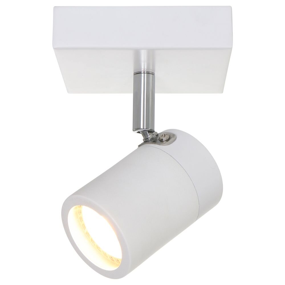 LED Spot Upround in Weiß und Chrom 4,6W 350lm GU10 IP44