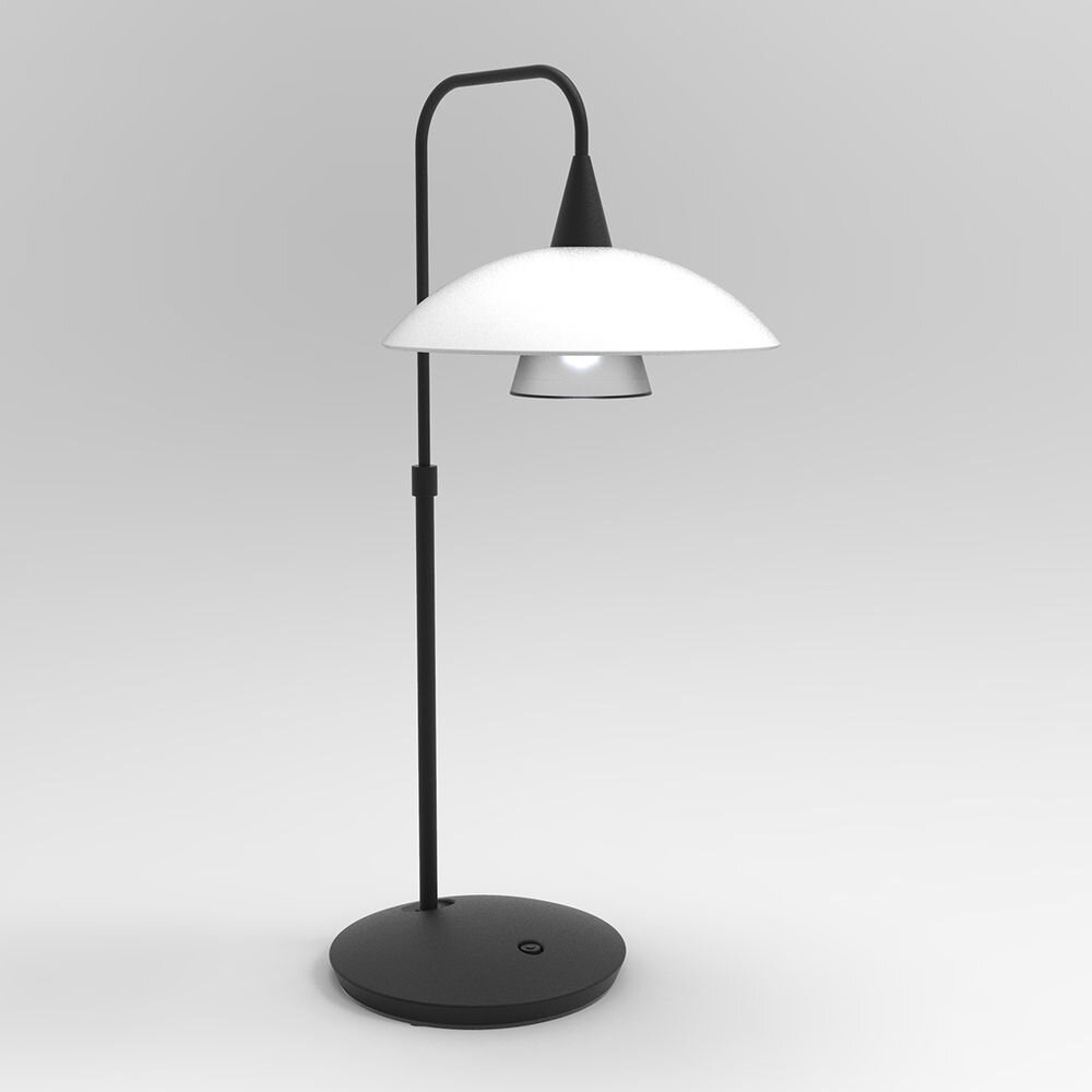 LED Tischleuchte Tallerken in Schwarz und Weiß 3W 300lm G9