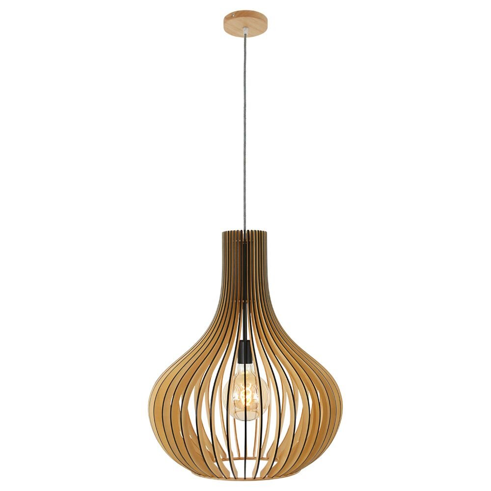 Pendelleuchte Smukt in Braun und Schwarz E27 600x500mm günstig online kaufen