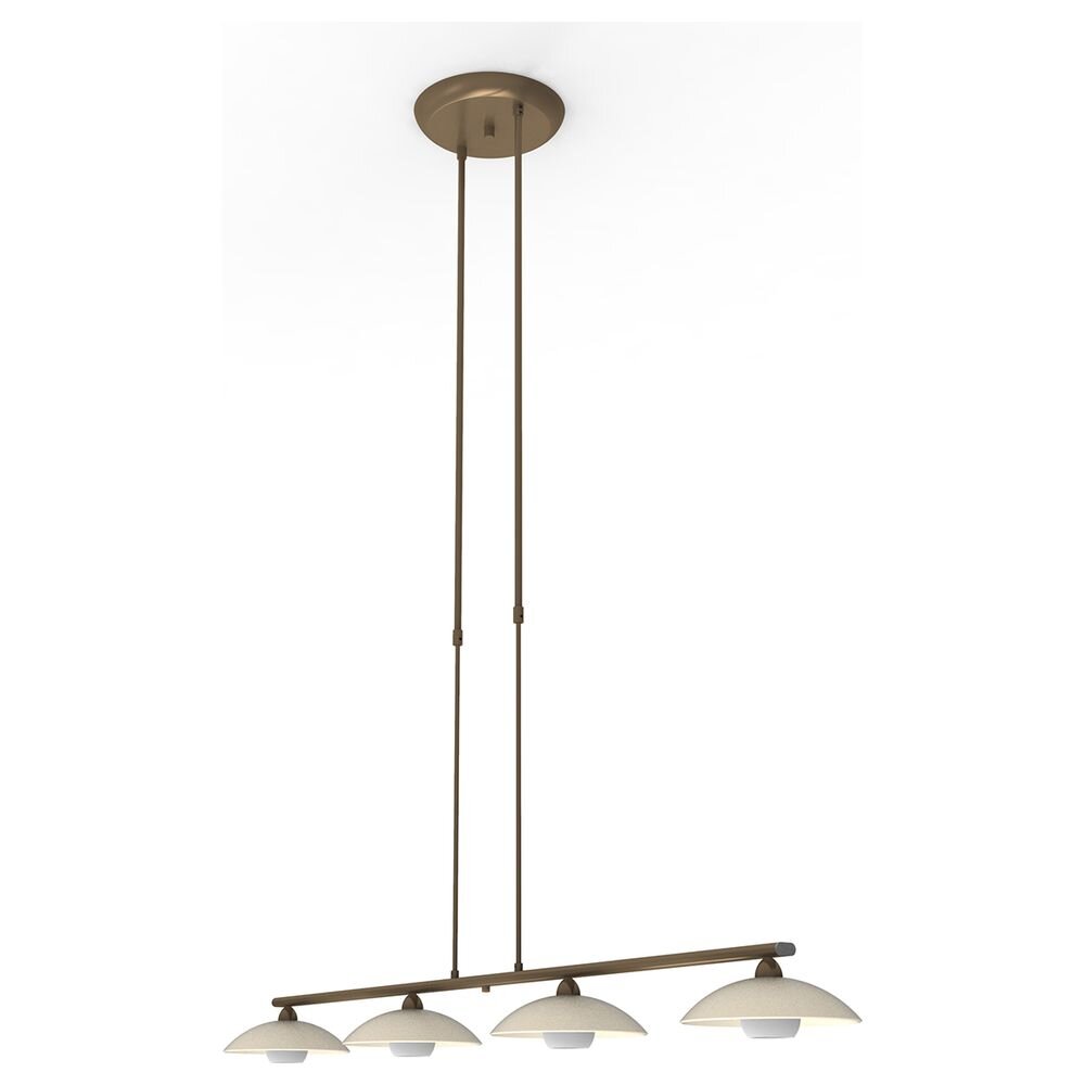 LED Pendelleuchte Souvereign in Bronze und Weiß 4x 3W 1200lm G9 4-flammig