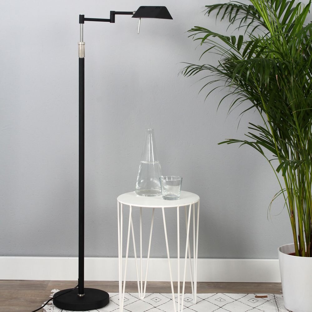 LED Stehleuchte Karl in Schwarz 10W 800lm