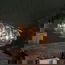 famlights | Pendelleuchte Evelyn in Altsilber und...