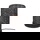famlights | Tischleuchte Lino in Schwarz und Braun E27