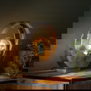 famlights | Tischleuchte Lorena in Altsilber E27