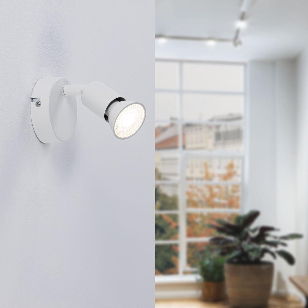 Paulmann Carolina Deckenstrahler, Deckenspots & Aufbaustrahler Büro & Arbeitszimmer Esszimmer Wohnzimmer zeitlos Weiß-matt Metall GU10 1-flammig