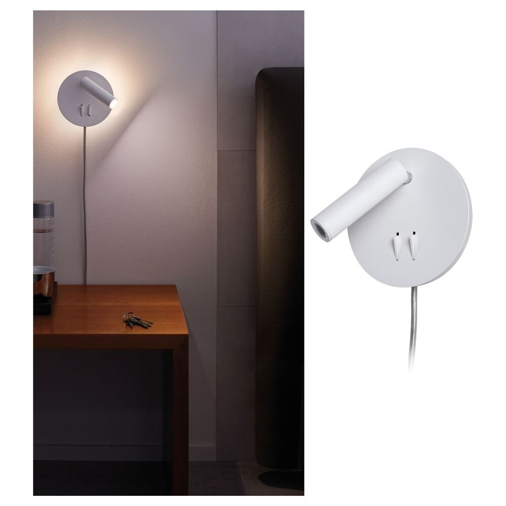 LED Wandleuchte in Weiß und Chrom 4W 240lm
