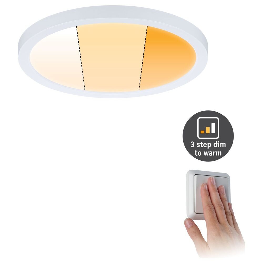 LED Deckenleuchte Areo Varifit in Weiß-matt 13W 1200lm IP44 dim to warm 175 günstig online kaufen