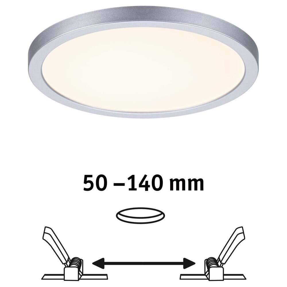 Paulmann LED-Panel Areo 3.000K rund chrom 17,5cm günstig online kaufen