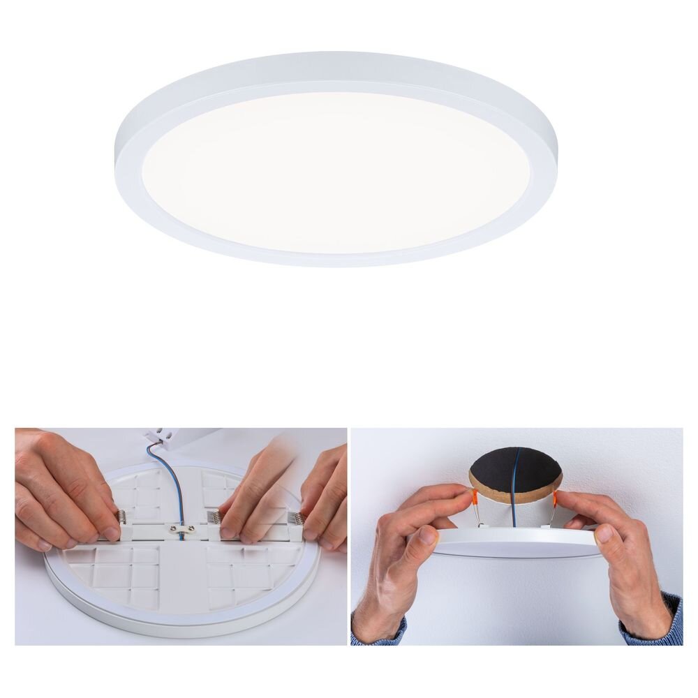 Paulmann Areo VariFit Einbaustrahler & Einbauleuchte Büro & Arbeitszimmer Badezimmer Küche LED IP44 schlicht Weiß Kunststoff 1-flammig