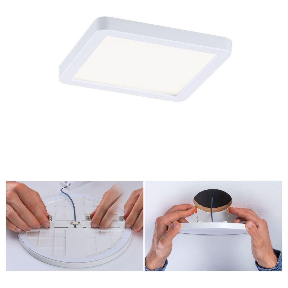 Paulmann Areo VariFit Einbaustrahler & Einbauleuchte Büro & Arbeitszimmer Badezimmer Küche LED IP44 schlicht Weiß Kunststoff 1-flammig