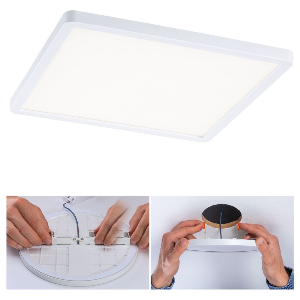 LED Deckenleuchte Areo Varifit in Weiß 16W 1400lm IP44 4000K 3-Stufendimmer 230x230mm