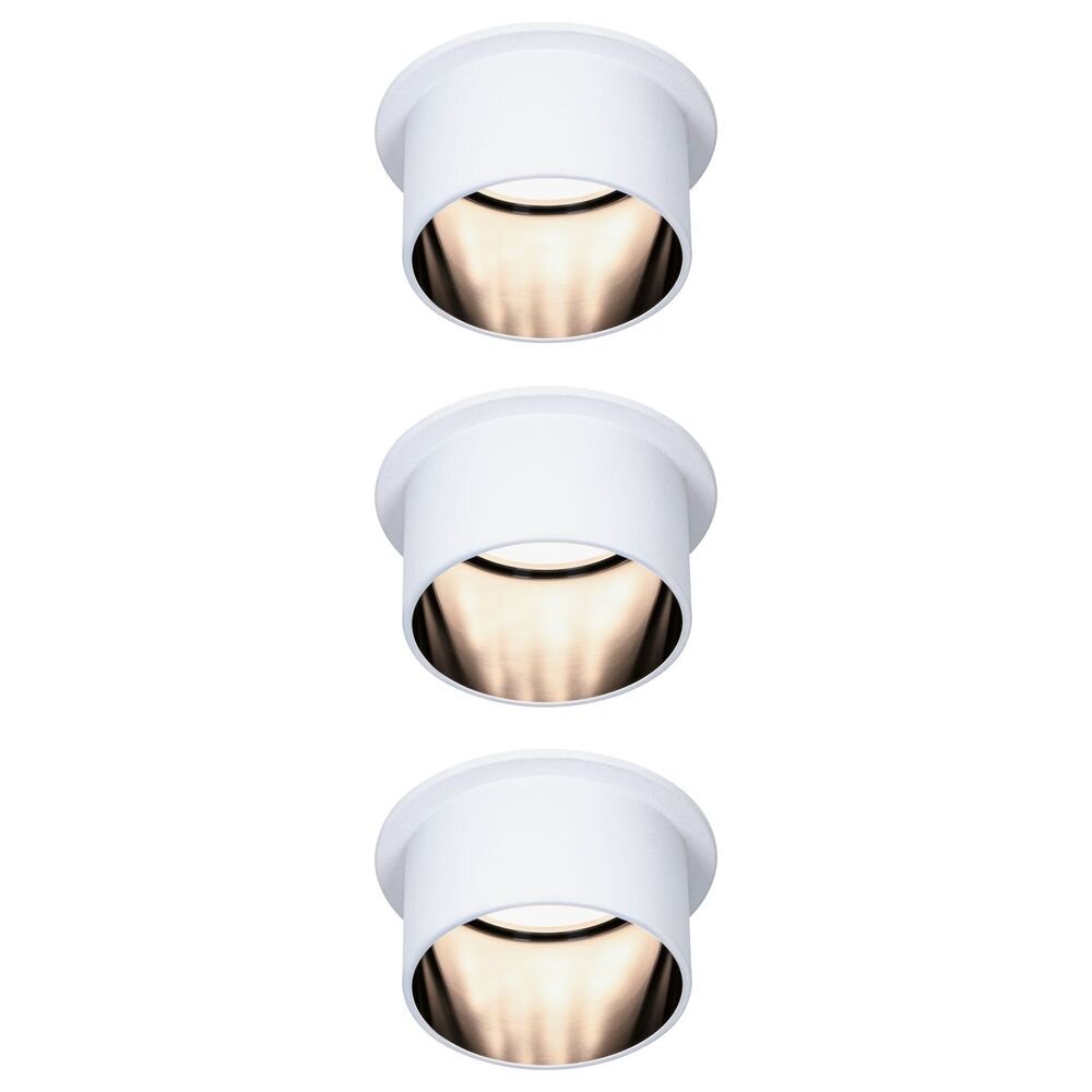 LED Einbauleuchte Gil in Weiß-matt und Schwarz-matt 3x 18W 1410lm IP44