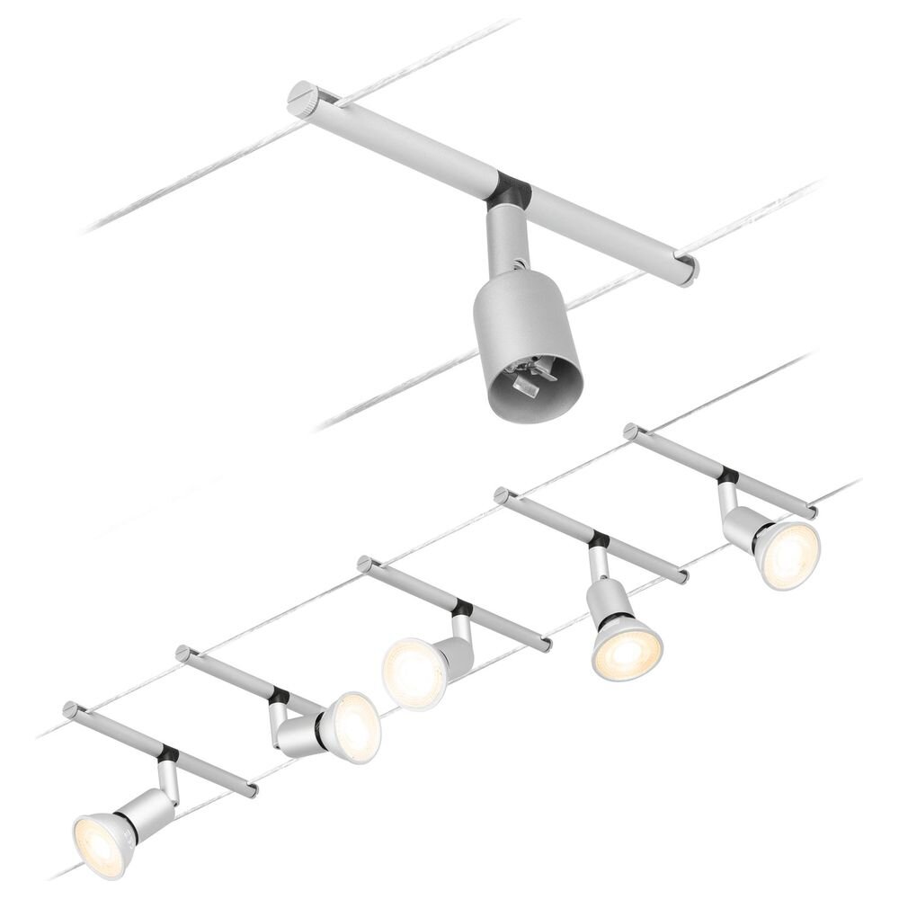 Paulmann Wire Salt Seilsystem, 5-flammig 5 m chrom günstig online kaufen