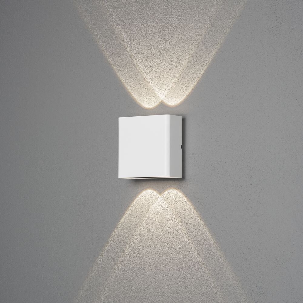 LED Wandleuchte Chieri in Weiß 2x 2W 400lm IP54