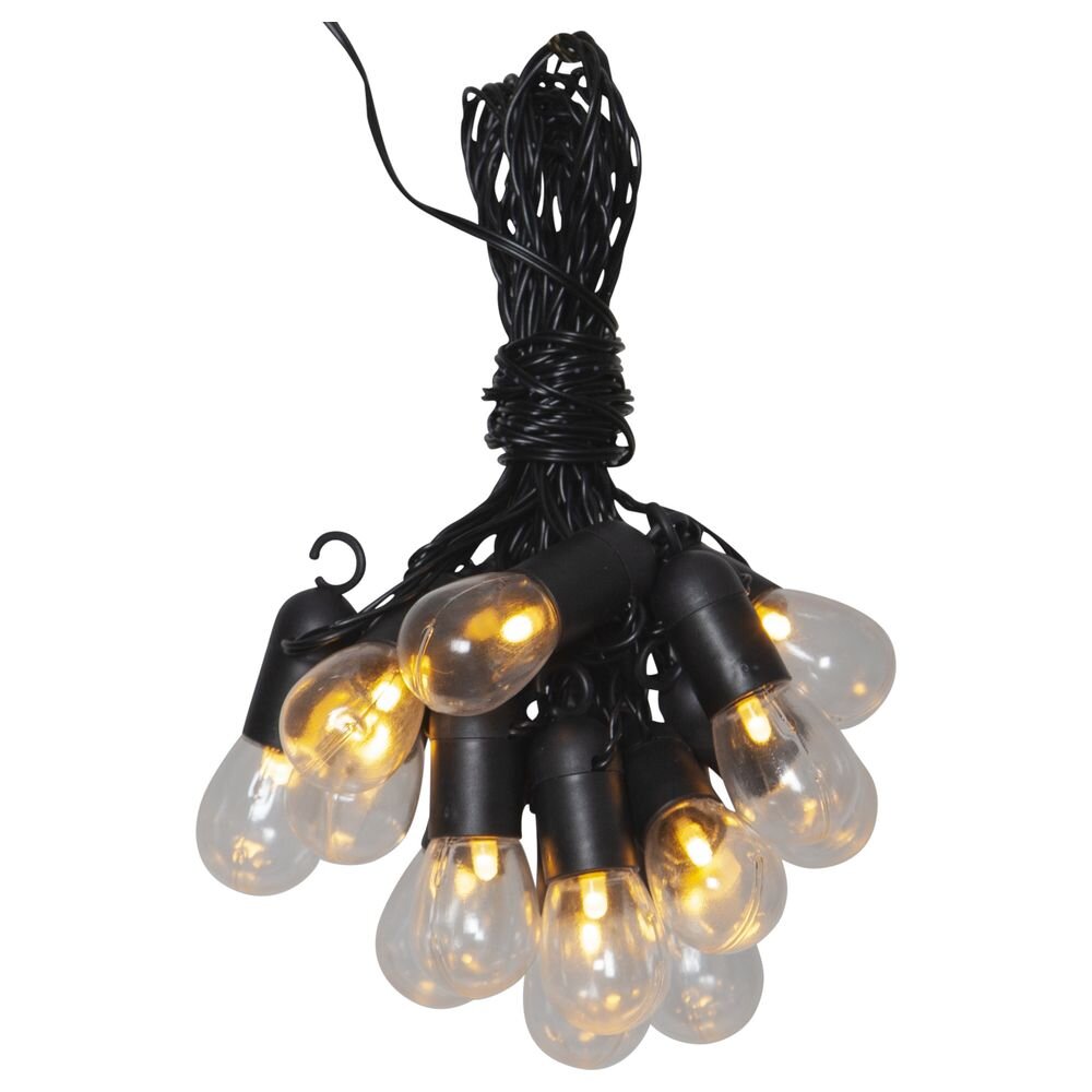LED Party-Kette Small Hooky in Transparent 16-flammig IP44 günstig online kaufen