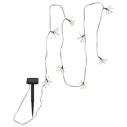 LED Solar Lichterkette Firework Solar in Schwarz...