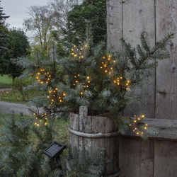 LED Solar Lichterkette Firework Solar in Schwarz...