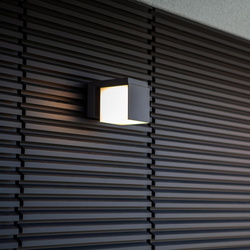 LED Wandleuchte Cuba in Schwarz-matt