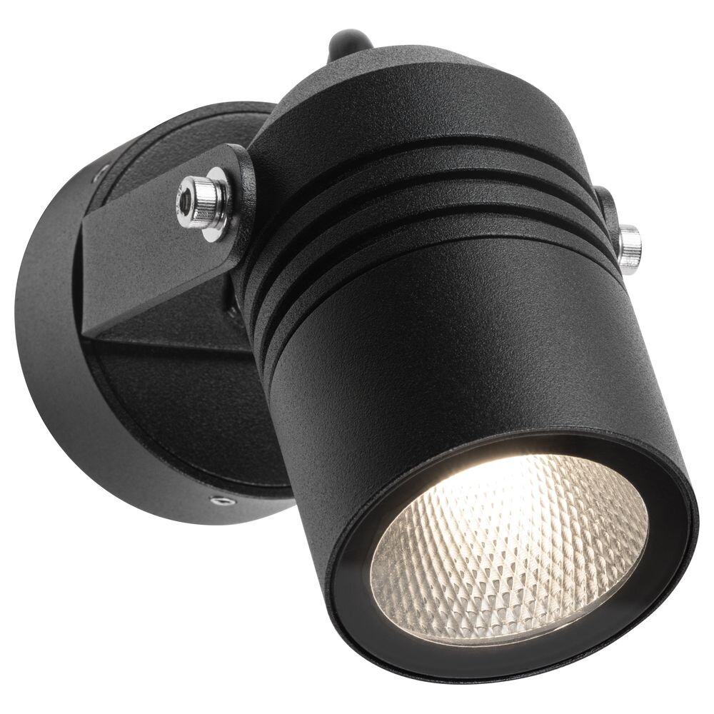 LED Wandleuchte in Schwarz 6W 403lm IP65