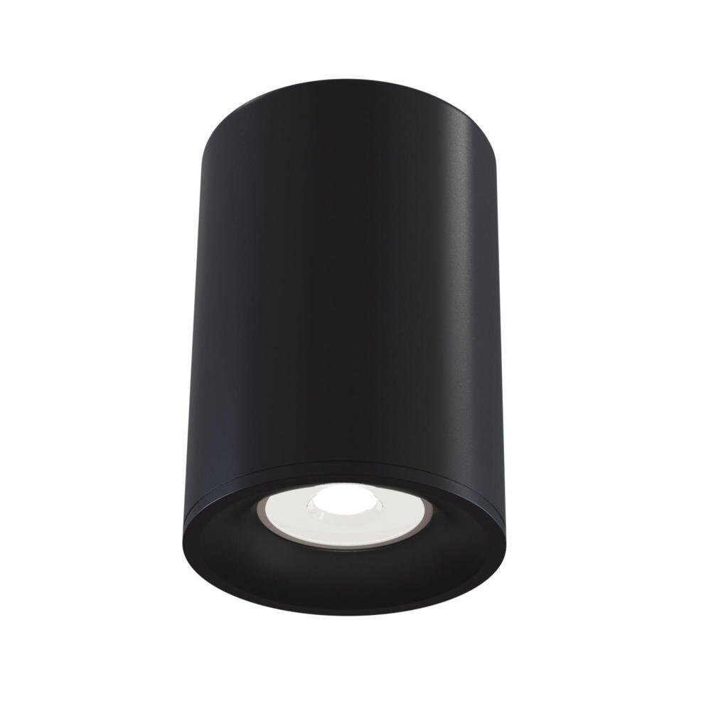 Maytoni Alfa Deckenstrahler, Deckenspots & Aufbaustrahler Küche Flur modern Schwarz Aluminium GU10 1-flammig