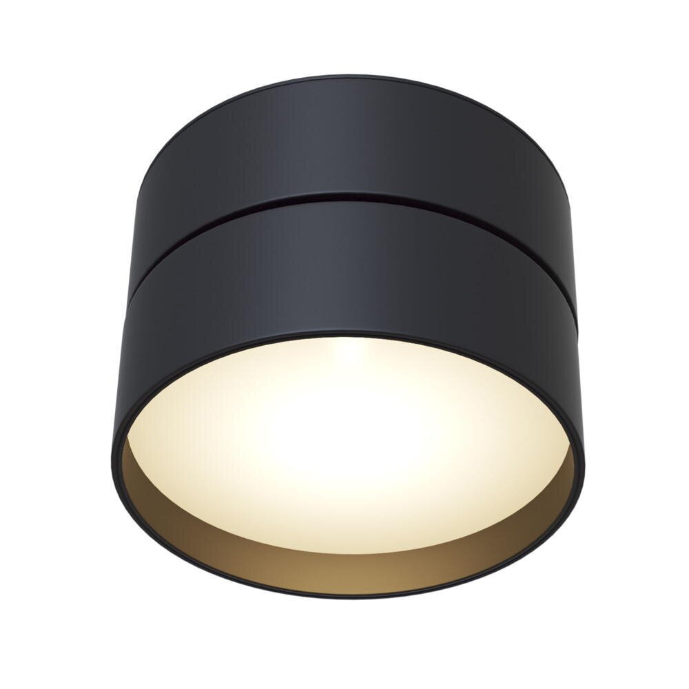 LED Deckenleuchte Onda in Schwarz 18W 1400lm