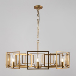 Kronleuchter Bowi in Gold E14 8-flammig