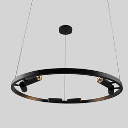 LED Pendelleuchte Satellite in Schwarz 6x 42W 22800lm