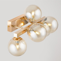 Wandleuchte Dallas in Gold G9 5-flammig