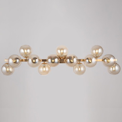 Wandleuchte Dallas in Gold G9 13-flammig