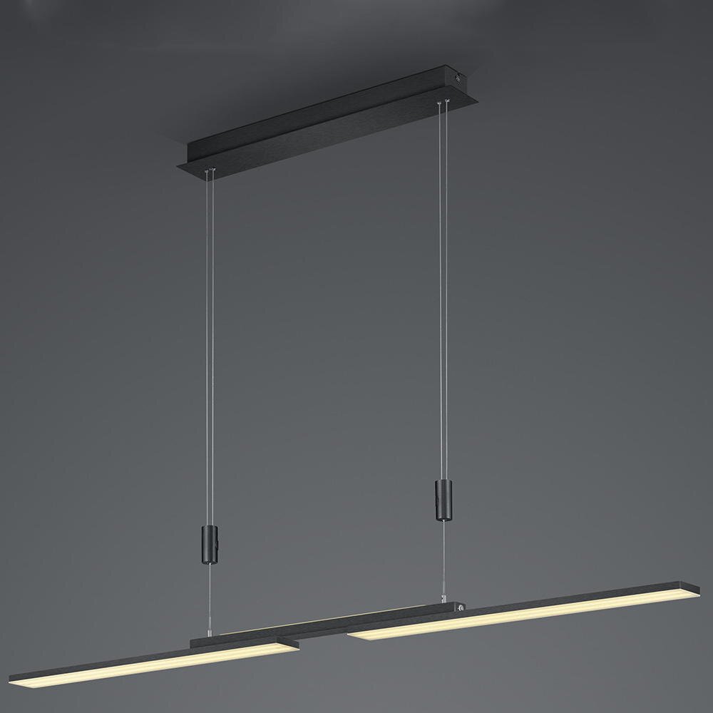 LED Pendelleuchte Less in Anthrazit 3x 12W 3600lm