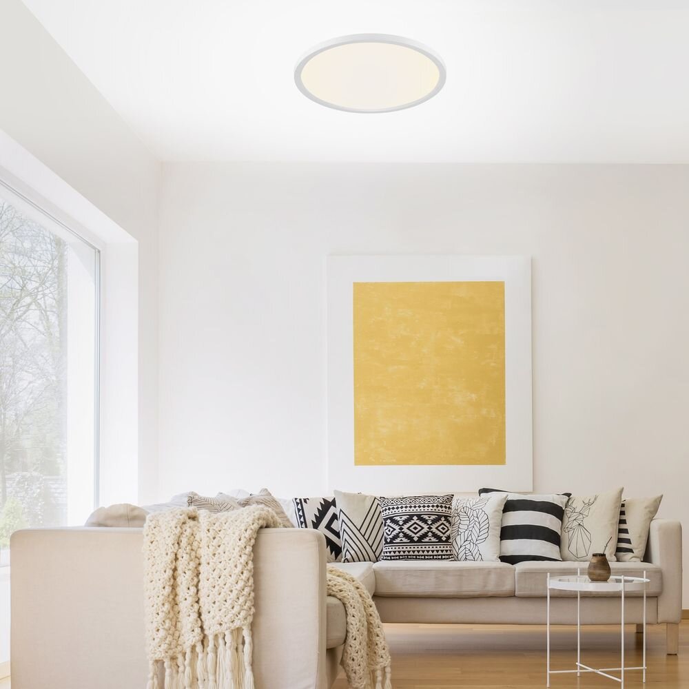 LED Deckenleuchte Flat in Weiß 20W 2500lm rund günstig online kaufen