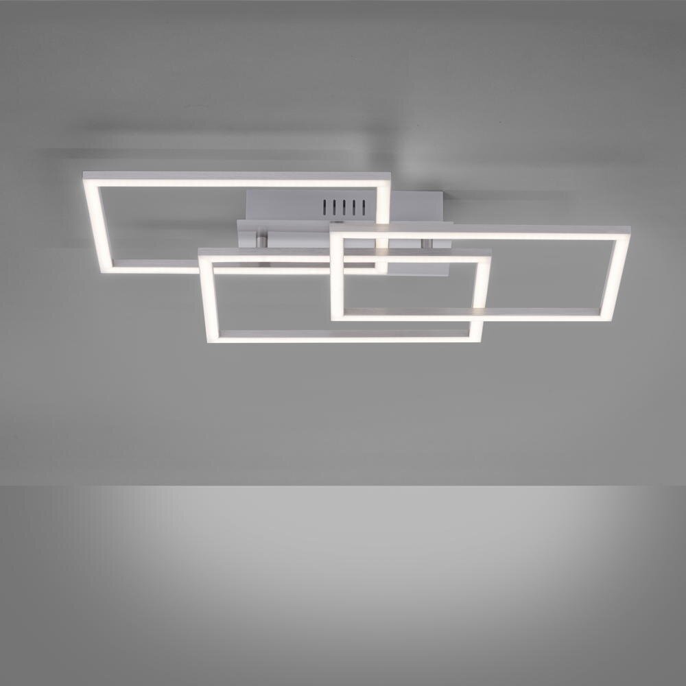 LED Deckenleuchte Iven in Silber 3x 9W 3375lm