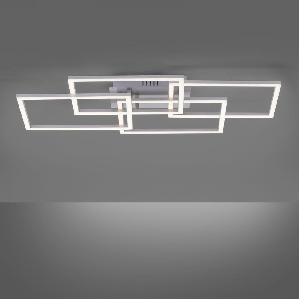 LED Deckenleuchte Iven in Silber 4x 9W 4500lm