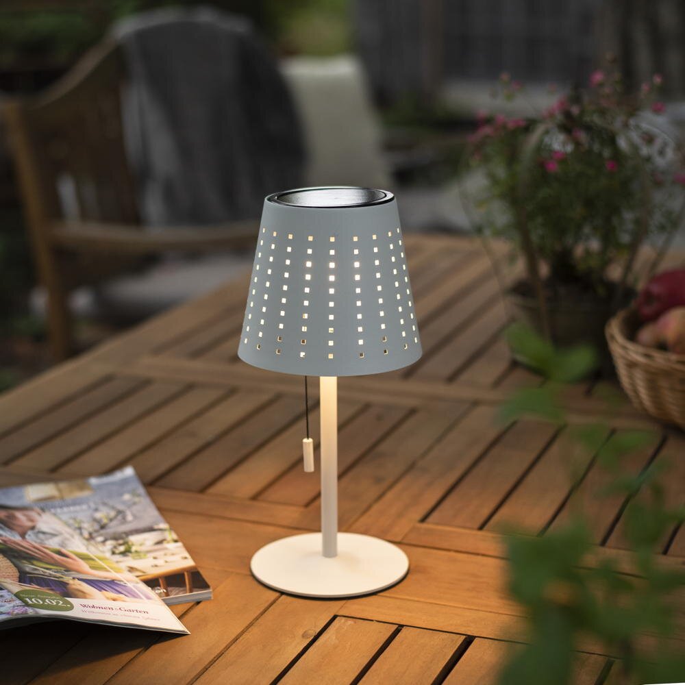LED Akku Tischleuchte Mandy in Weiß 2W 300lm IP44