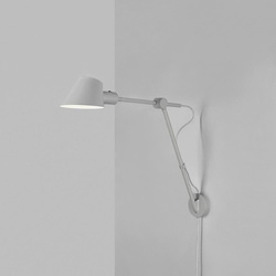 Wandleuchte Stay in Grau E27