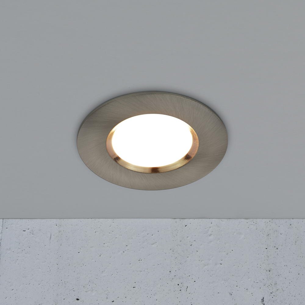 LED Einbauleuchte Siege in Nickel 4,7W 345lm IP65