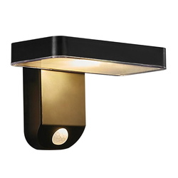LED Solar Wandleuchte Rica in Schwarz 5W 450lm IP44 mit...