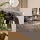 famlights | Pendelleuchte Corin in Schwarz-transparent und Altsilber E27 3-flammig verbunden