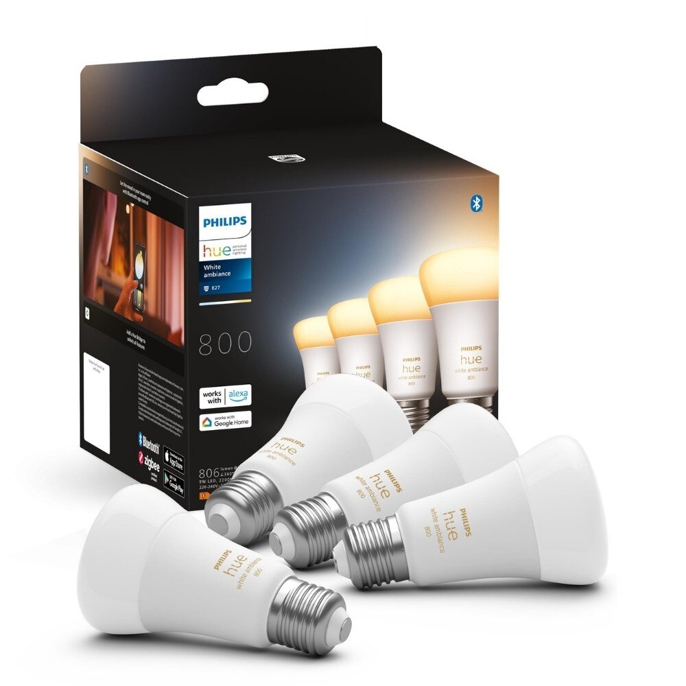 Philips Hue White Ambiance 9W 806lm E27 4er-Set günstig online kaufen