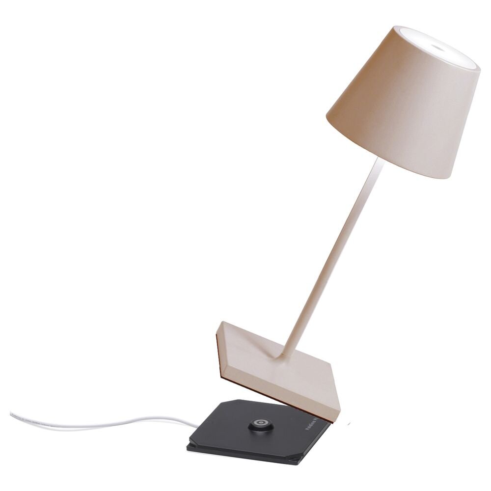 Zafferano Poldina mini Akku-Tischlampe IP65 sand günstig online kaufen