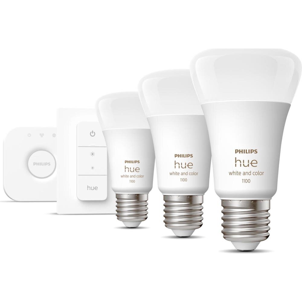 Philips Hue Bluetooth White & Color Ambiance LED E27 75W 1100lm Dreierpack günstig online kaufen