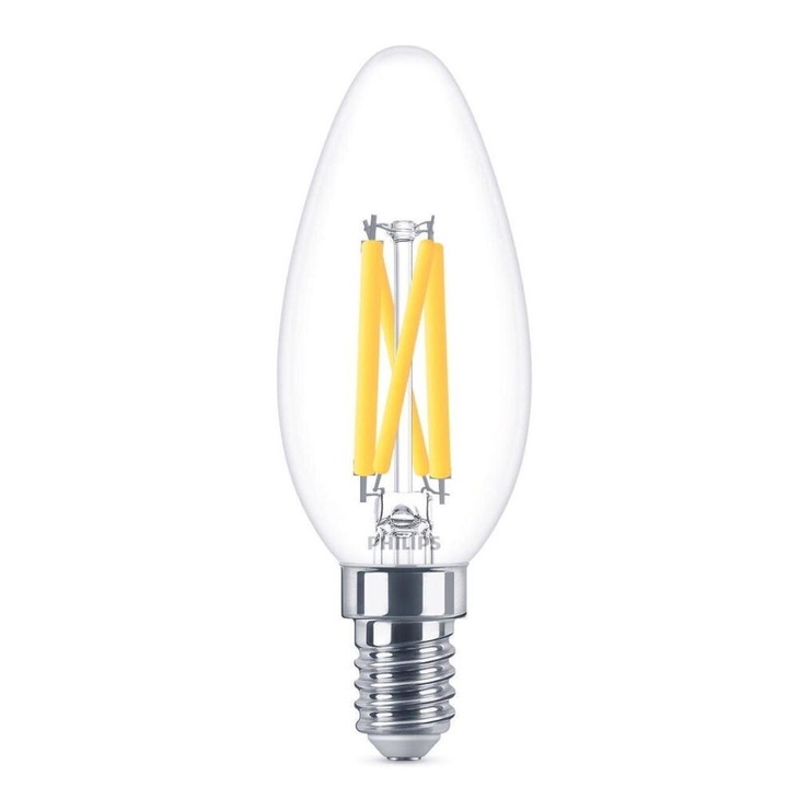 Philips LED Filament Lampe E14 Kerze - B35 5,9W 810lm 2200-2700K dimmbar Einerpack