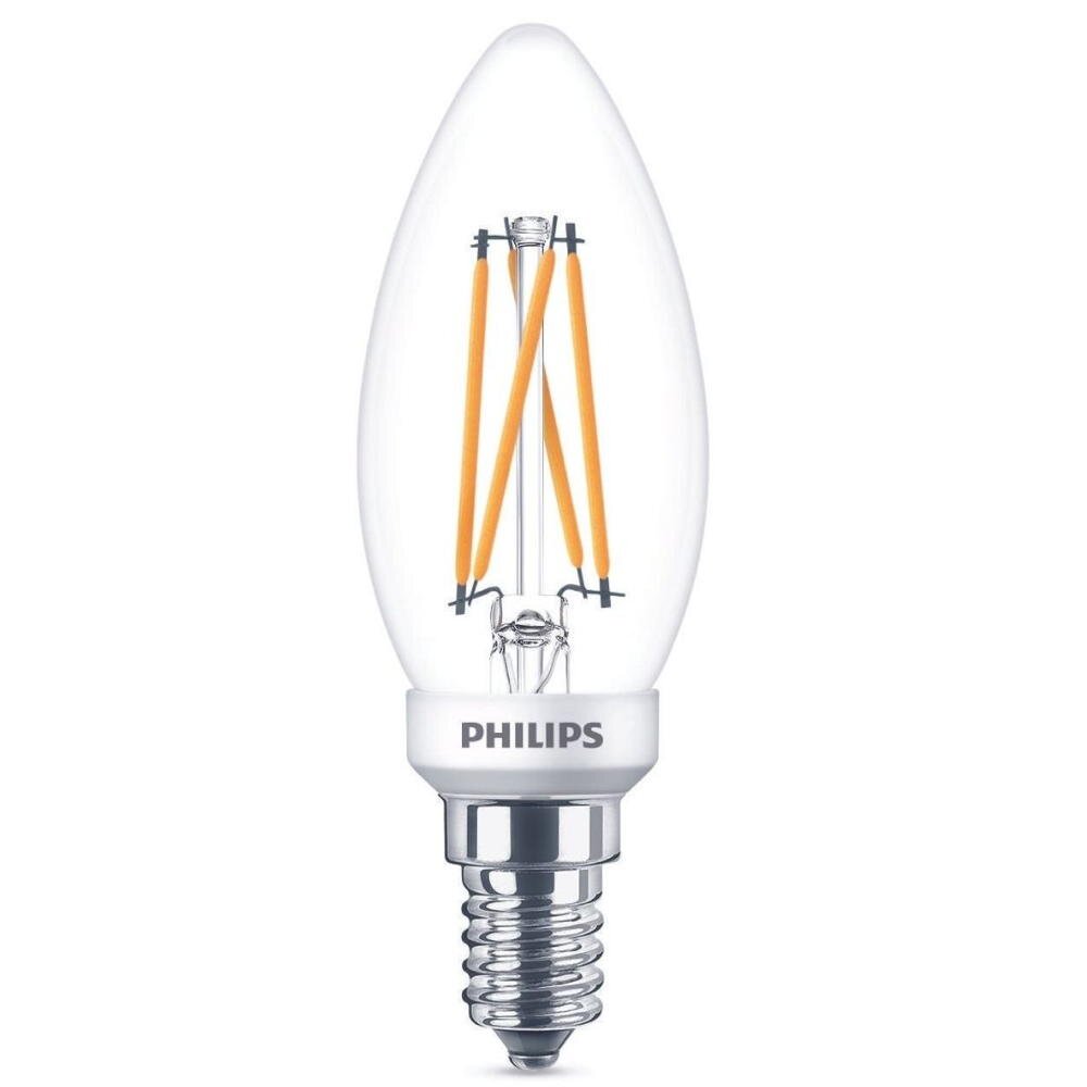 Philips LED Filament Lampe E14 Kerze - B35 2W 270lm 2200-2700K dimmbar Eine günstig online kaufen