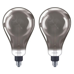 Philips LED Lampe ersetzt 25W, E27 Birne A160, grau,...