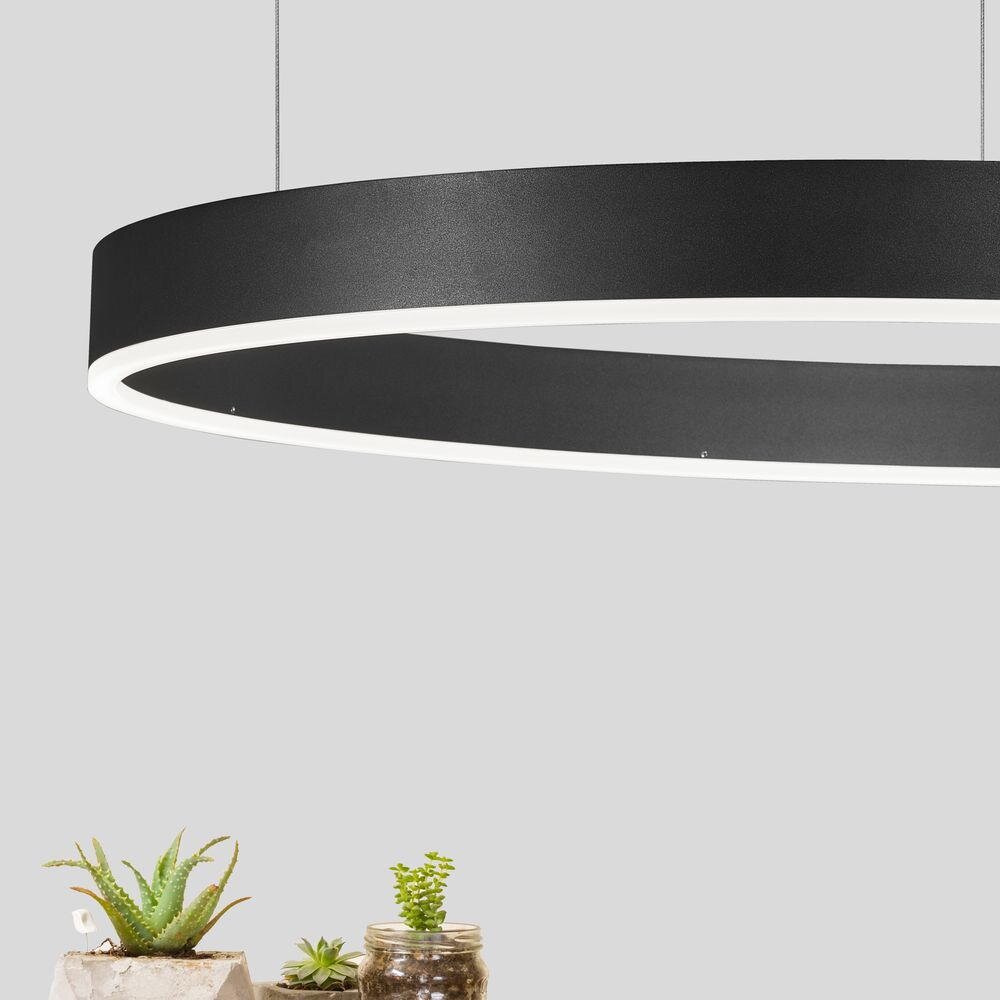 LED Pendelleuchte Motif in Schwarz 48W 3360lm günstig online kaufen