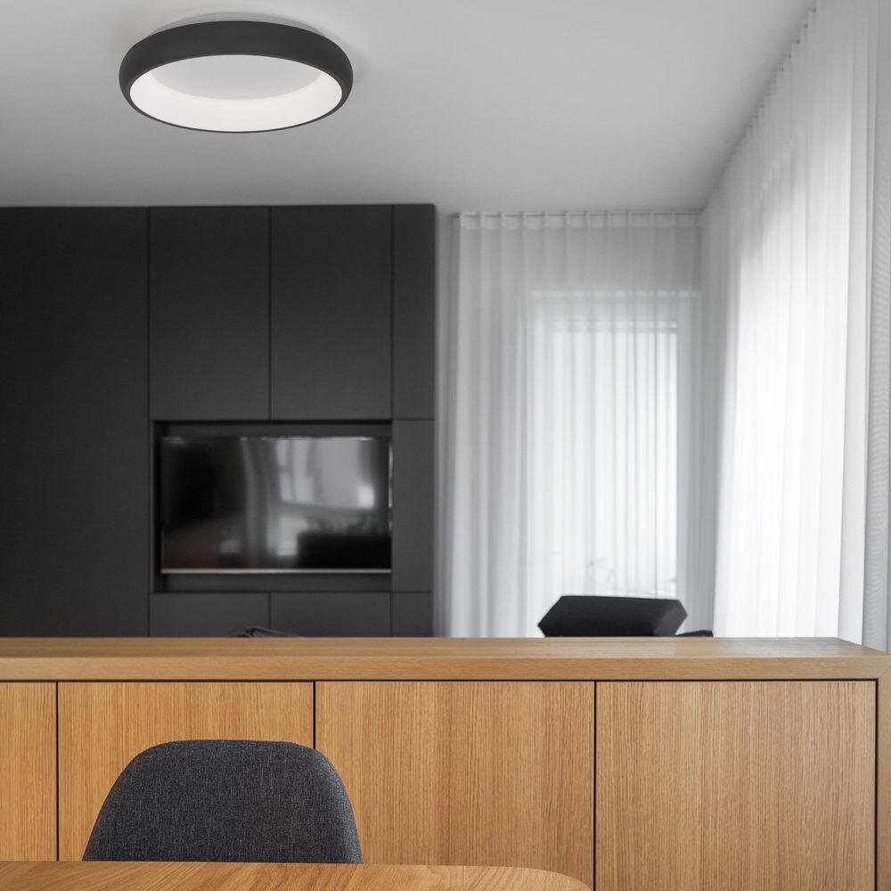 LED Deckenleuchten Albi in Schwarz 32W 1950lm