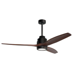LED Deckenventilator Sabal in Schwarz 12W 800lm