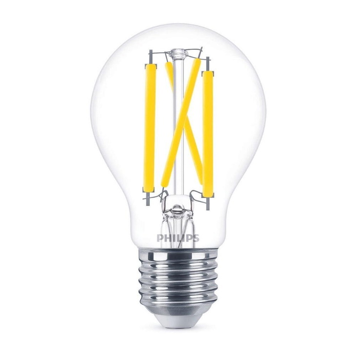 Philips LED Lampe ersetzt 100 W, E27 Standardform A60, klar, warmweiß, 1560 Lumen, dimmbar